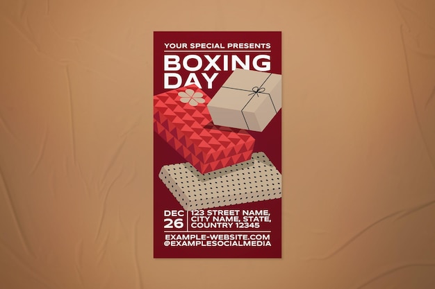 História do instagram do boxing day