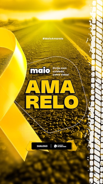 História maio amarelo trnsito proteger
