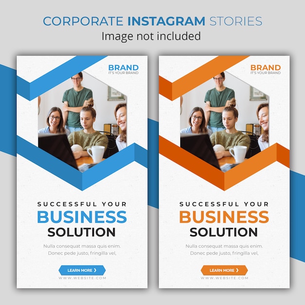 Historias corporativas de instagram