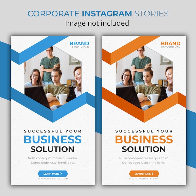 PSD historias corporativas de instagram