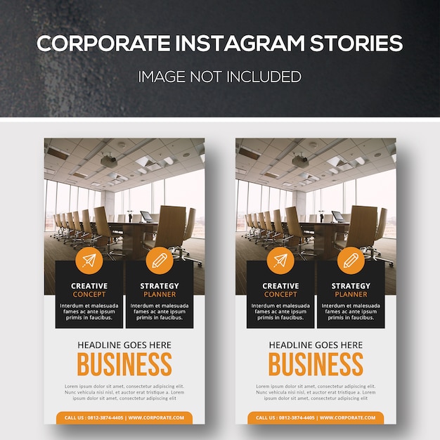 Historias corporativas de instagram