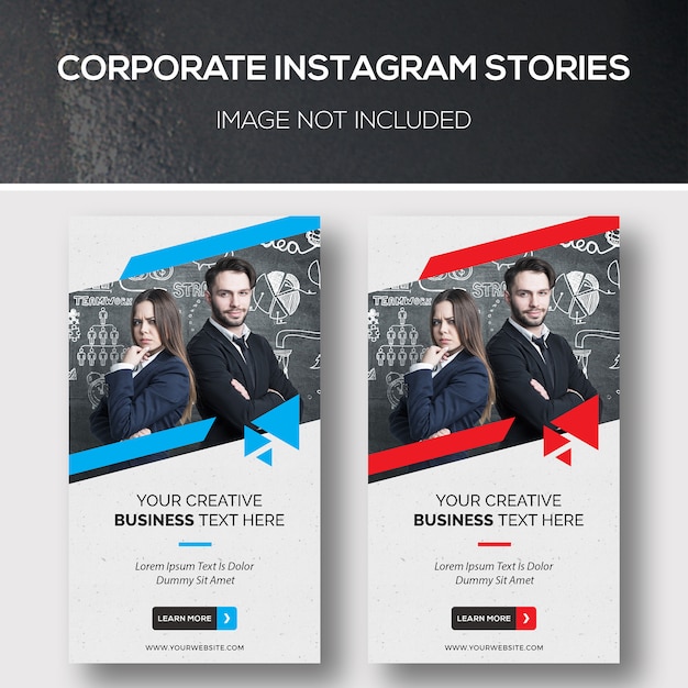 Historias corporativas de instagram