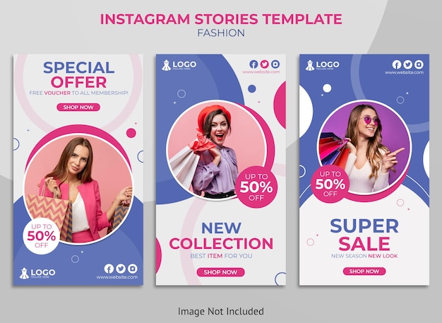 Histórias de moda no Instagram