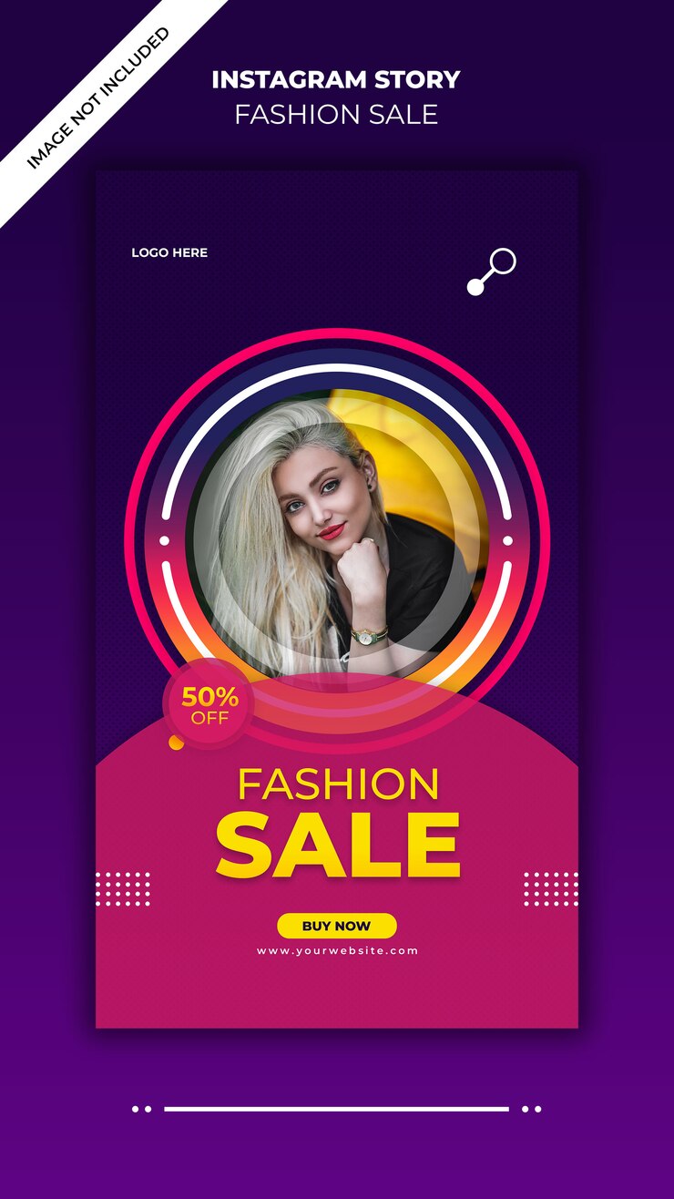 PSD histórias de venda de moda no instagram