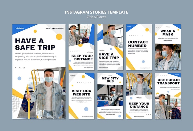 Histórias de viagem segura no Instagram