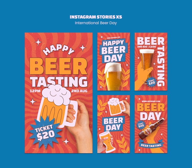 Histórias do Instagram do Dia Internacional da Cerveja
