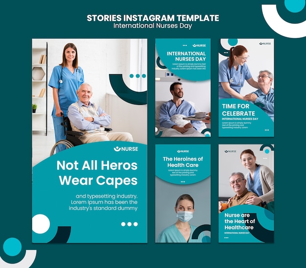 Histórias do instagram do dia internacional dos enfermeiros