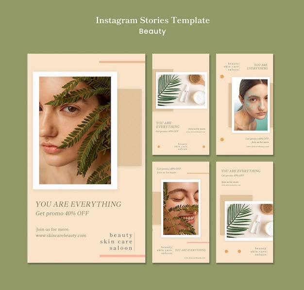 Historias de instagram de belleza