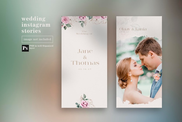 Historias de Instagram de bodas con vegetación