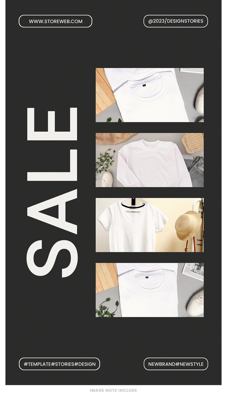 PSD historias de instagram sale plantilla de diseño psd