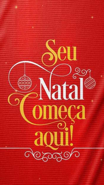 Histórias nas redes sociais o teu natal começa aqui