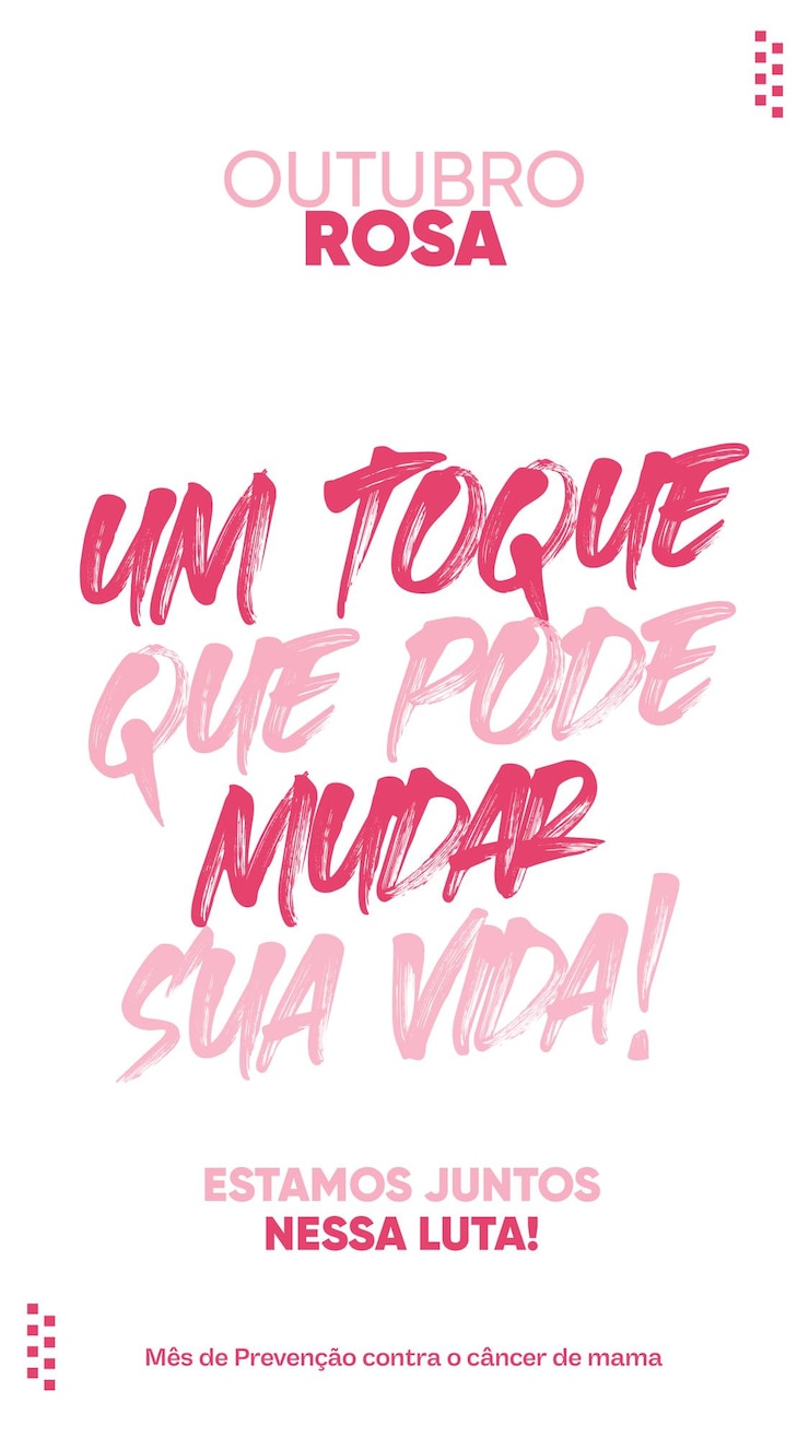 PSD histórias nas redes sociais outubro rosa, um toque que pode mudar sua vida