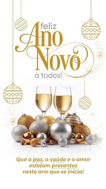 Historias de las redes sociales Feliz año nuevo a todos