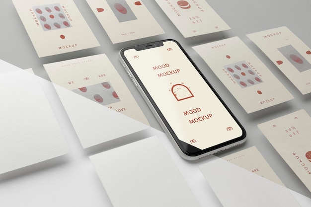 Historias de redes sociales y maquetas de teléfonos inteligentes