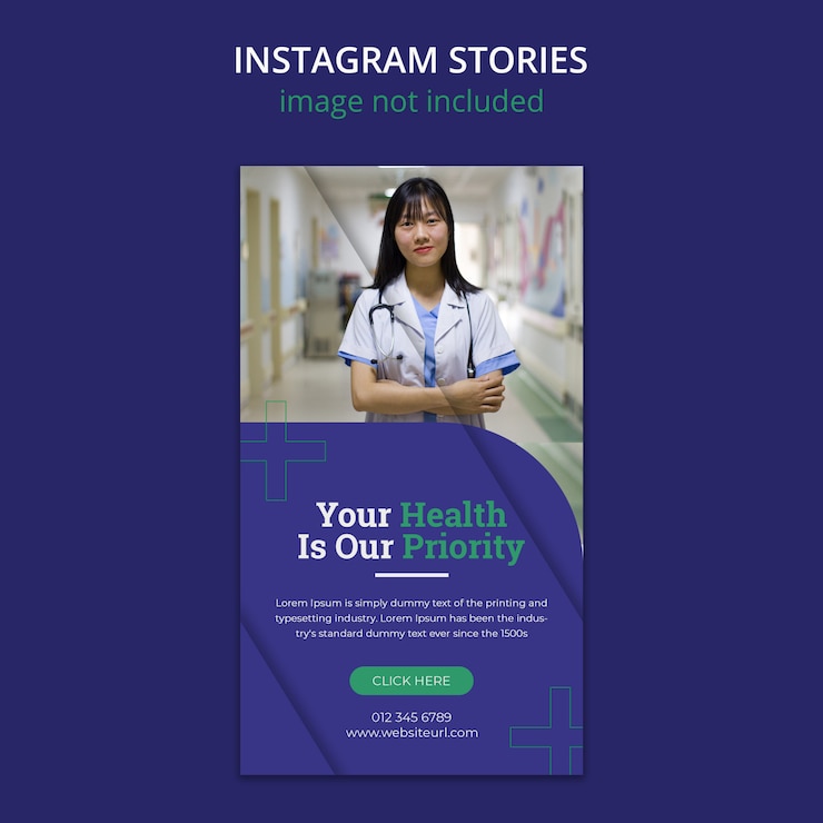 Historias de redes sociales médicas y de salud