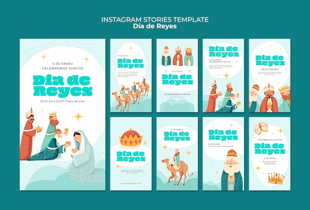 Historias de la tradición de Reyes Magos en Instagram