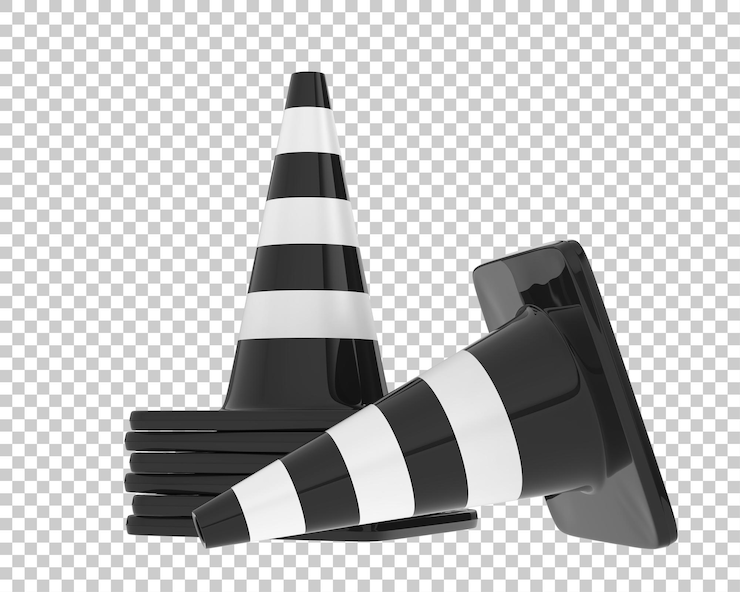 PSD hito en la ilustración de renderizado 3d de fondo transparente