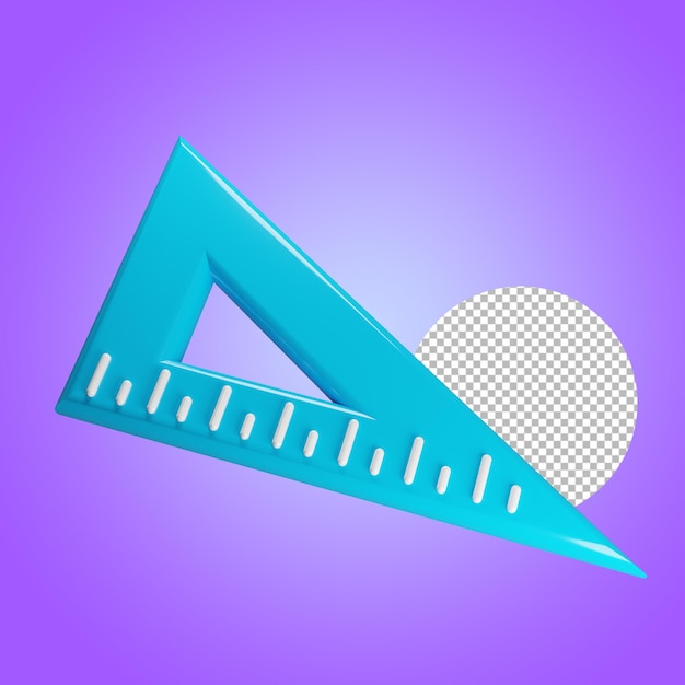 Hochglanz Schule und Bildung Symbol 3D-Rendering