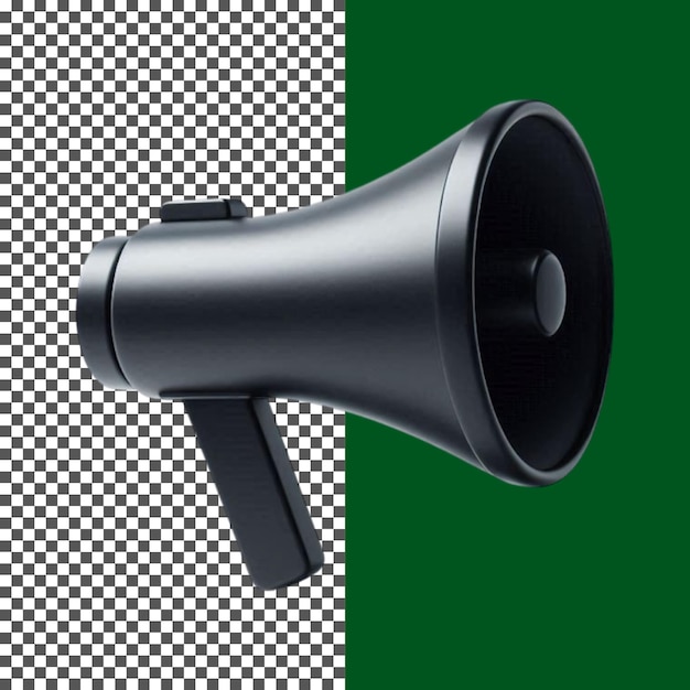 Hochwertige Megafon-Illustration für Marketingkampagnen auf transparentem Hintergrund png psd