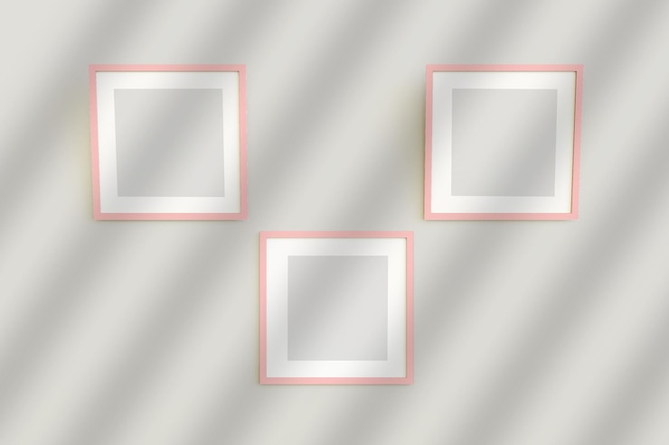 PSD hochzeitsfotorahmen mockup für hauswand und innenarchitektur
