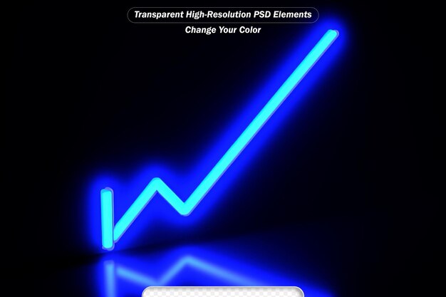 PSD hohe inflation nach oben pfeil neon leichter ziegelsteinmuster wandhintergrund