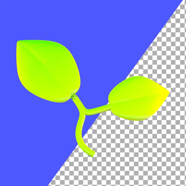 PSD hoja 3d