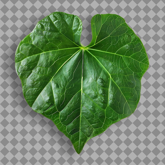 PSD una hoja verde en forma de corazón con la palabra amor en ella