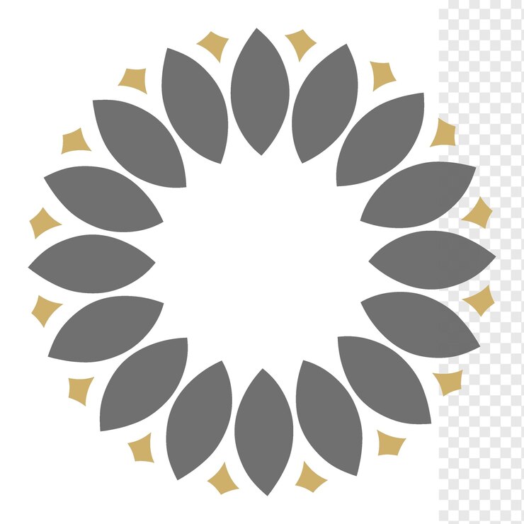 PSD hojas sin costuras modernas fondo transparente plantilla de lujo elemento archivo psd