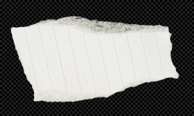 Hojas de papel rasgadas