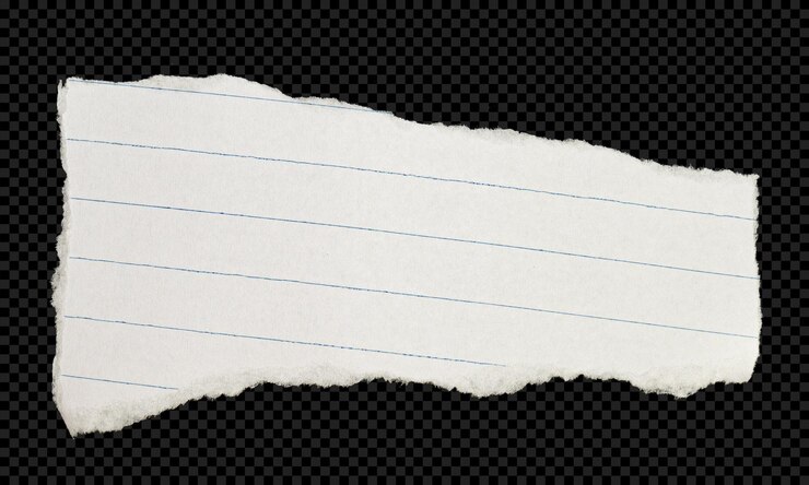 PSD hojas de papel rasgadas