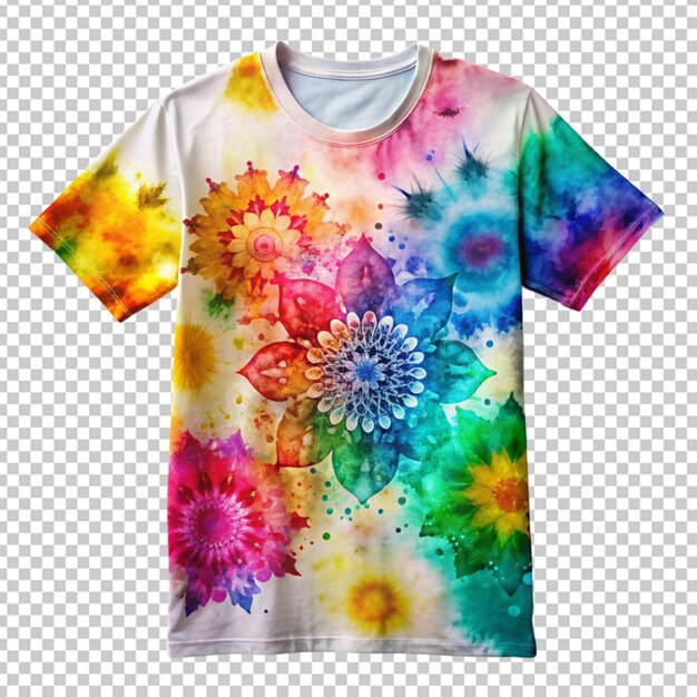 PSD holi-themen-t-shirt mit druck