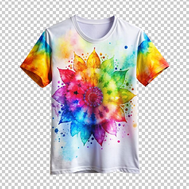 PSD holi-themen-t-shirt mit druck