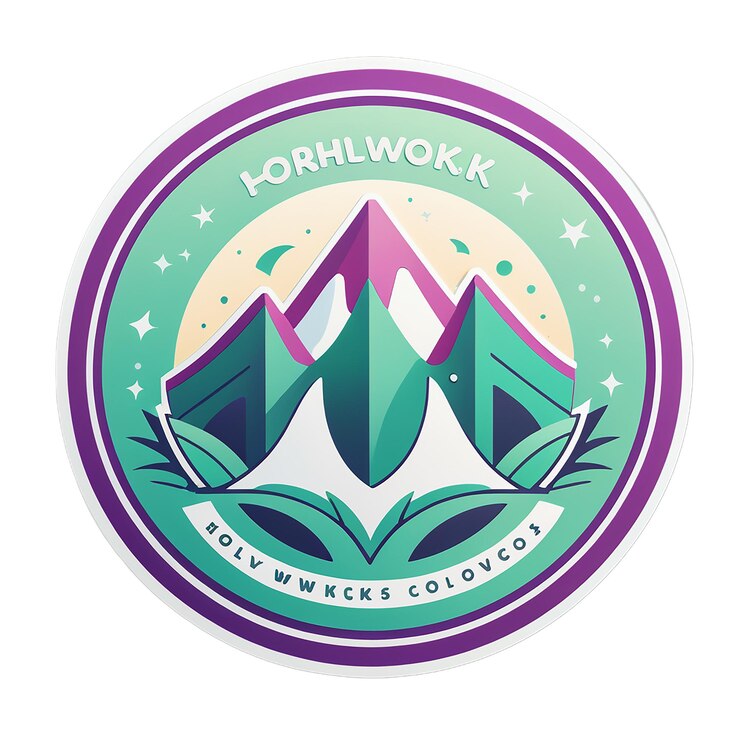 PSD hollyworks logo sticker decal