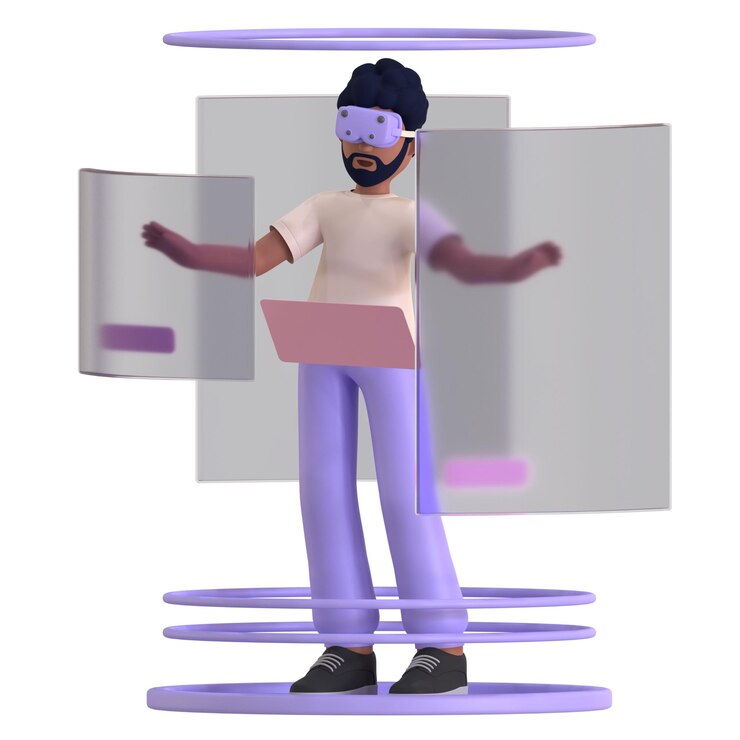 PSD hologram metaverse cyber digital world