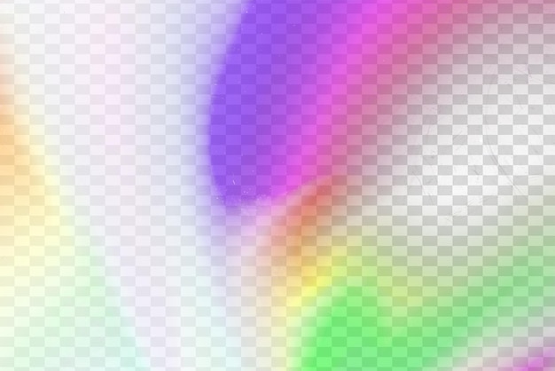 Holographic gradient overlay effect transparent background
