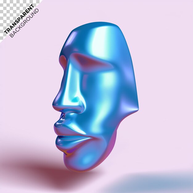 PSD holographische statue in 3d