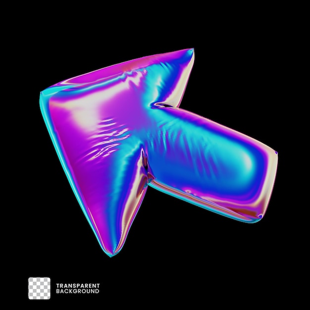 Holographischer Pfeil 3D-Render