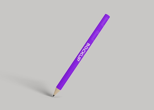 Holz Bleistift-Mockup für professionelles Branding