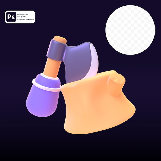 Holz in 3D-Render für grafische Asset-Web-Präsentation oder andere