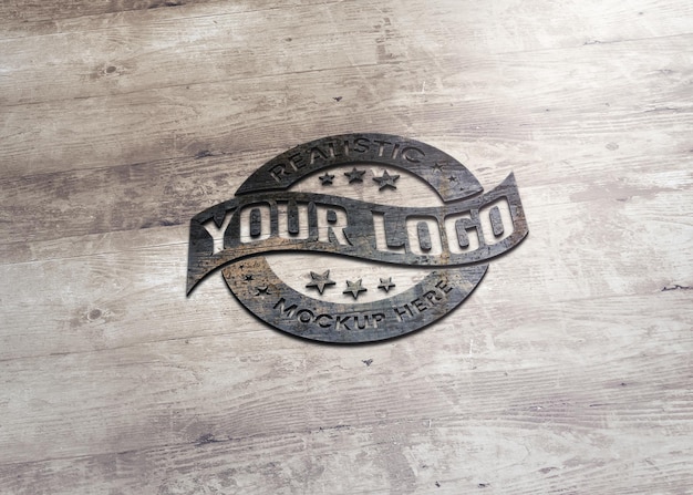 Holz-Logo-Effekt