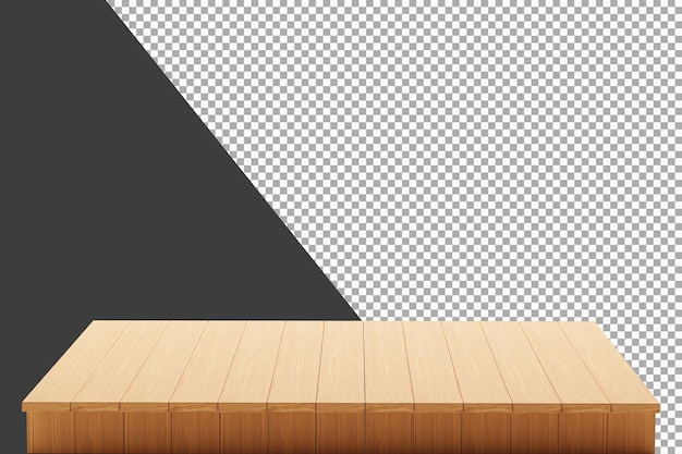Holzbrett 3D-Rendering isoliert
