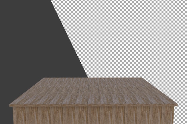 Holzbrett 3D-Rendering isoliert