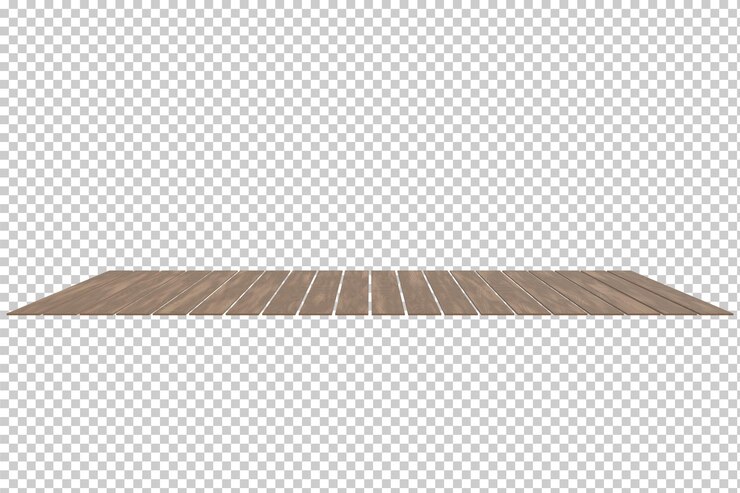 Holzdielenboden isolierte 3D-Darstellung