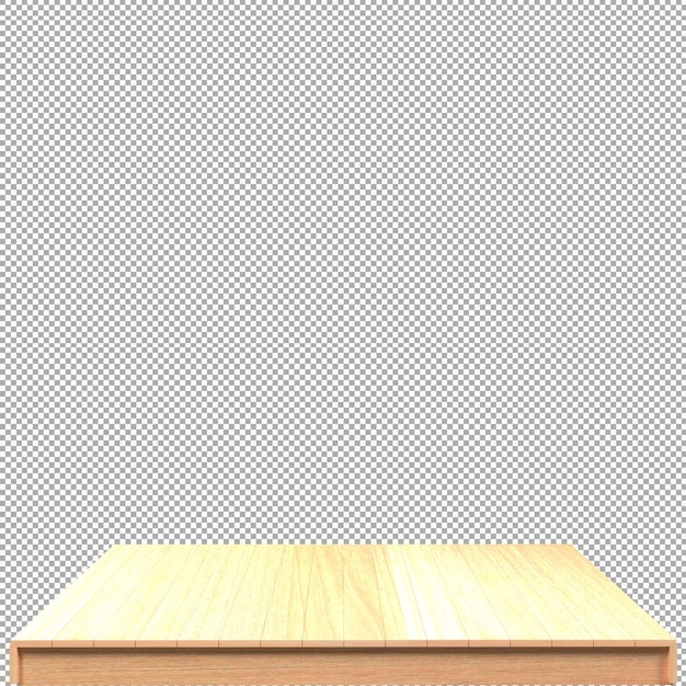 Holzplatte 3D-Render isoliert