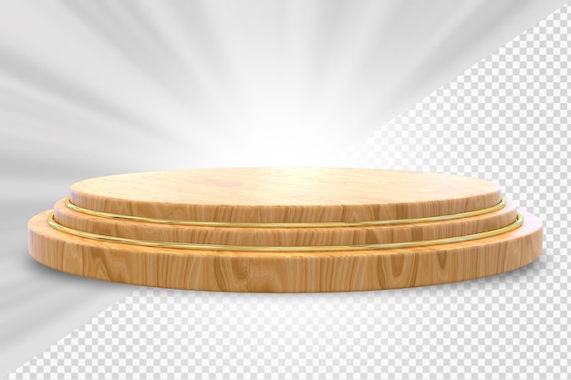 Holzpodium für die Produktpräsentation