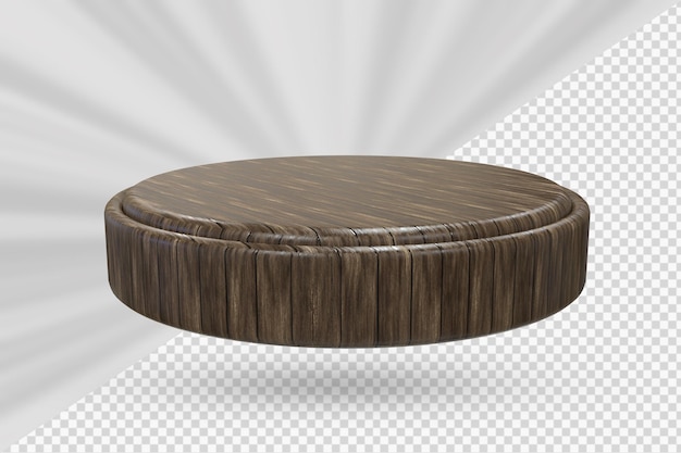 Holztischplatte 3D-Rendering