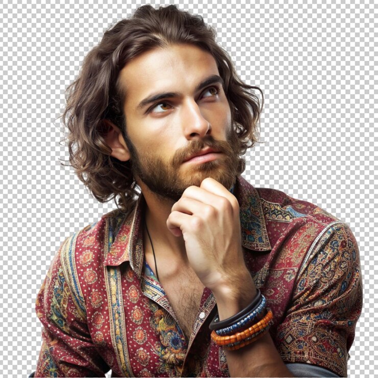 PSD el hombre bohemia pensando