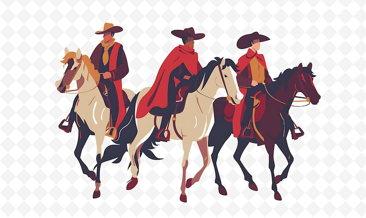 PSD un hombre en un caballo con una capa roja