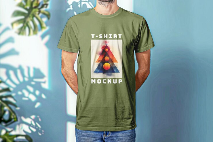 un hombre con una camiseta que dice camiseta