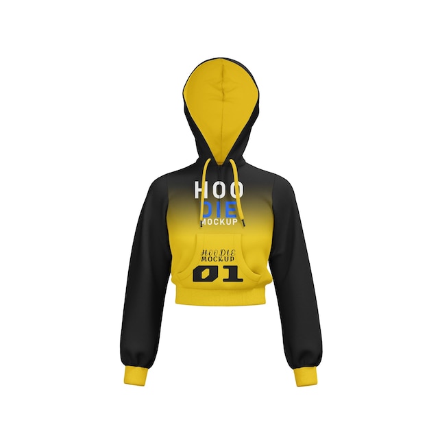 Hombre con capucha Mockup vista delantera